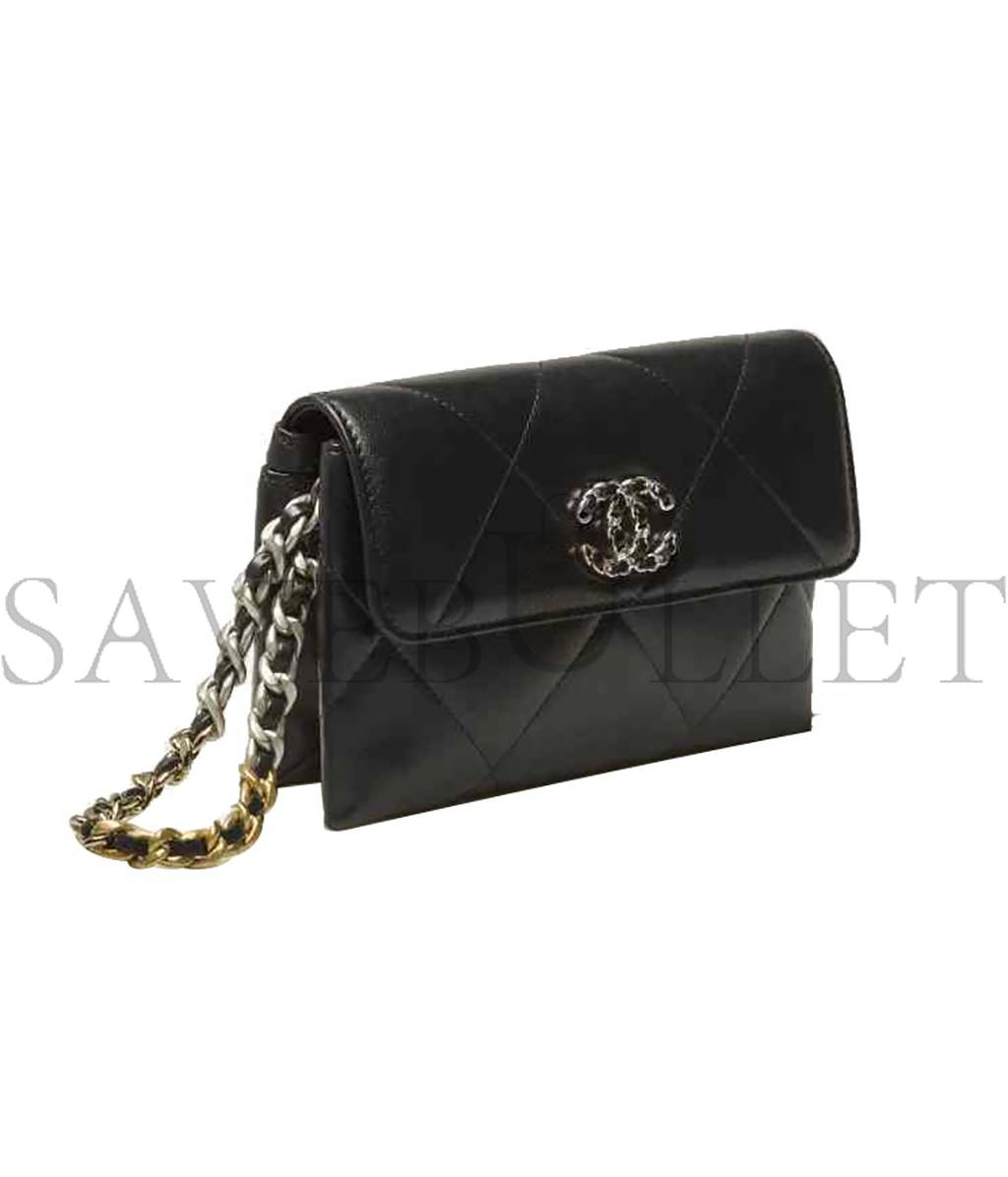 CHANEL 19 POUCH WITH HANDLE  AP2300 B07327 94305 (18.5*12.5*4.5cm)